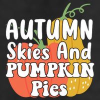 Autumn Skies And Pumpkin Pies Cute 7 Panel Mesh Trucker Snapback Hat