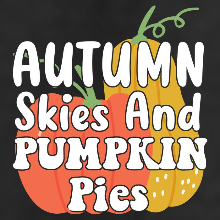 Autumn Skies And Pumpkin Pies Cute 7 Panel Mesh Trucker Snapback Hat
