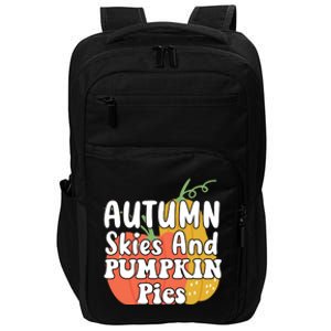 Autumn Skies And Pumpkin Pies Cute Impact Tech Backpack