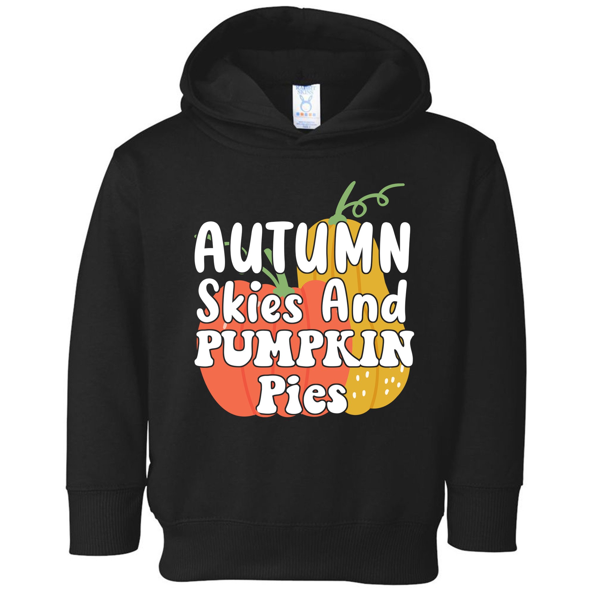 Autumn Skies And Pumpkin Pies Cute Toddler Hoodie