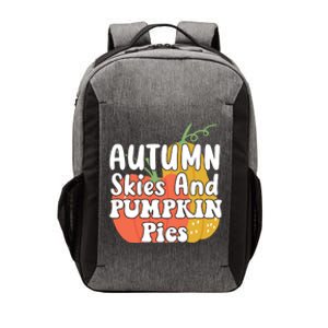 Autumn Skies And Pumpkin Pies Cute Vector Backpack