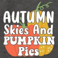 Autumn Skies And Pumpkin Pies Cute Vector Backpack