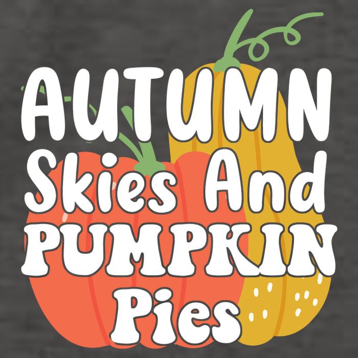 Autumn Skies And Pumpkin Pies Cute Vector Backpack