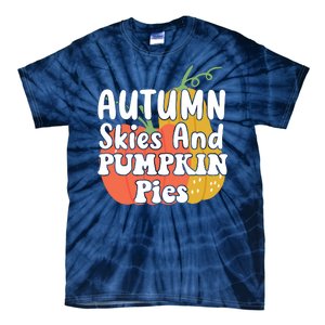 Autumn Skies And Pumpkin Pies Cute Tie-Dye T-Shirt