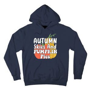 Autumn Skies And Pumpkin Pies Cute Tall Hoodie