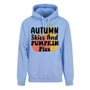 Autumn Skies And Pumpkin Pies Cute Unisex Surf Hoodie