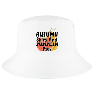 Autumn Skies And Pumpkin Pies Cute Cool Comfort Performance Bucket Hat