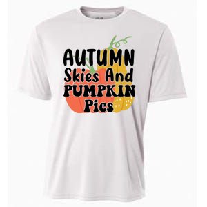 Autumn Skies And Pumpkin Pies Cute Cooling Performance Crew T-Shirt