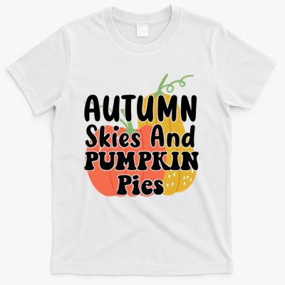 Autumn Skies And Pumpkin Pies Cute T-Shirt