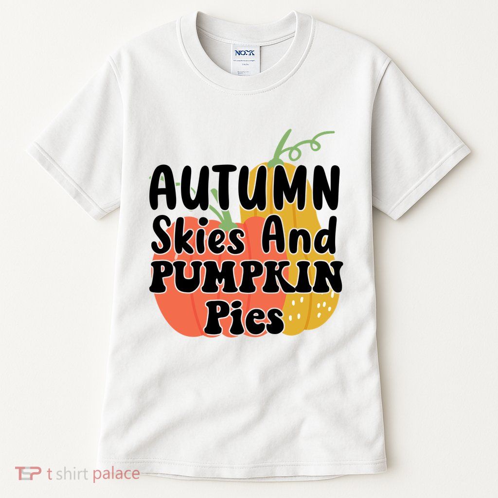 Autumn Skies And Pumpkin Pies Cute Tall T-Shirt