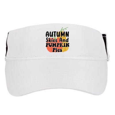 Autumn Skies And Pumpkin Pies Cute Adult Drive Performance Visor