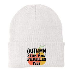 Autumn Skies And Pumpkin Pies Cute Knit Cap Winter Beanie