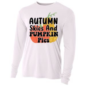 Autumn Skies And Pumpkin Pies Cute Cooling Performance Long Sleeve Crew