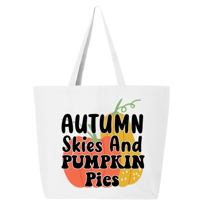 Autumn Skies And Pumpkin Pies Cute 25L Jumbo Tote