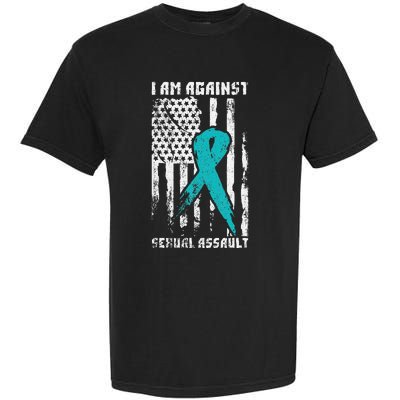 Against Sexual Assault American Flag Garment-Dyed Heavyweight T-Shirt