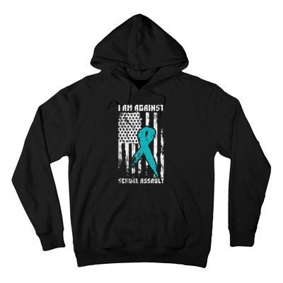 Against Sexual Assault American Flag Hoodie