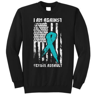 Against Sexual Assault American Flag Sweatshirt