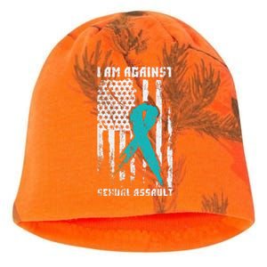 Against Sexual Assault American Flag Kati - Camo Knit Beanie