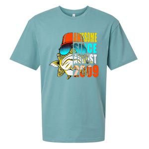 Awesome Since August 2009 Fishing 10th Birthday Gift Sueded Cloud Jersey T-Shirt