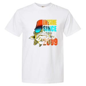 Awesome Since August 2009 Fishing 10th Birthday Gift Garment-Dyed Heavyweight T-Shirt