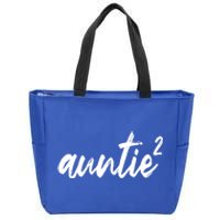 Auntie Squared Aunt Of Two Funny Mothers Day Auntie Gift Zip Tote Bag