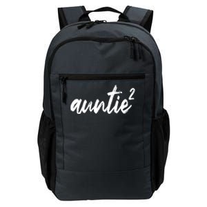 Auntie Squared Aunt Of Two Funny Mothers Day Auntie Gift Daily Commute Backpack