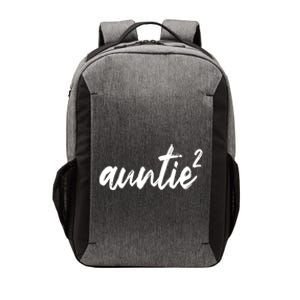 Auntie Squared Aunt Of Two Funny Mothers Day Auntie Gift Vector Backpack