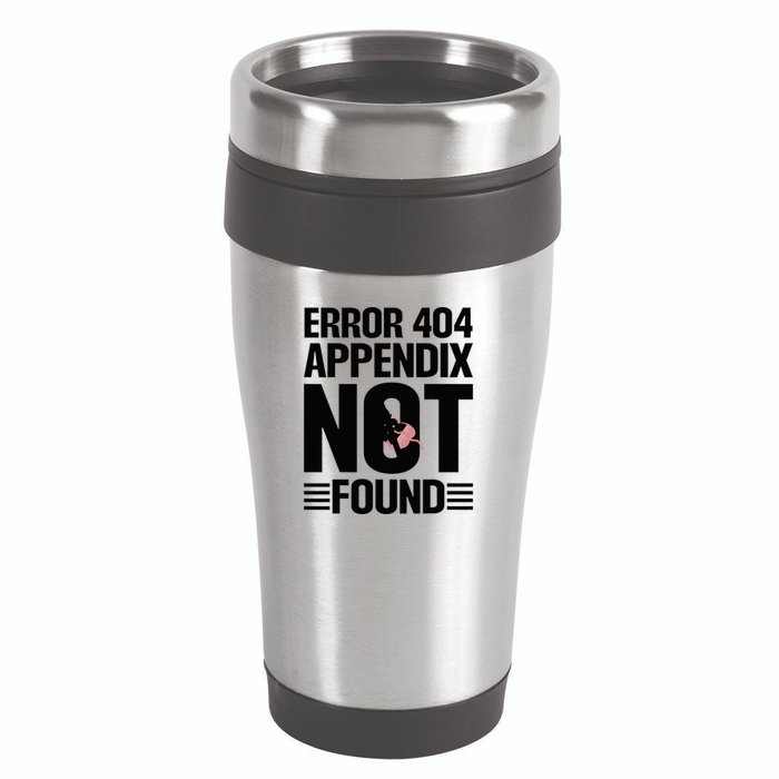 Appendicitis Scar Appendectomy Appendix Surgery Recovery 16oz Travel Tumbler
