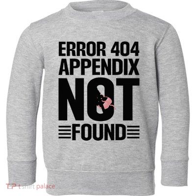 Appendicitis Scar Appendectomy Appendix Surgery Recovery Toddler Sweatshirt