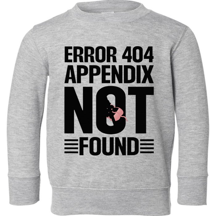 Appendicitis Scar Appendectomy Appendix Surgery Recovery Toddler Sweatshirt