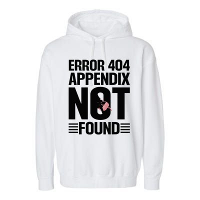 Appendicitis Scar Appendectomy Appendix Surgery Recovery Garment-Dyed Fleece Hoodie