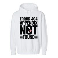 Appendicitis Scar Appendectomy Appendix Surgery Recovery Garment-Dyed Fleece Hoodie