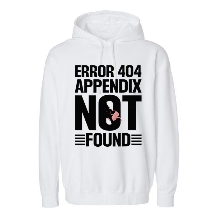 Appendicitis Scar Appendectomy Appendix Surgery Recovery Garment-Dyed Fleece Hoodie