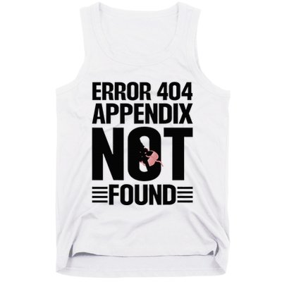 Appendicitis Scar Appendectomy Appendix Surgery Recovery Tank Top