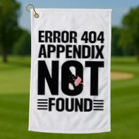 Appendicitis Scar Appendectomy Appendix Surgery Recovery Golf Towel