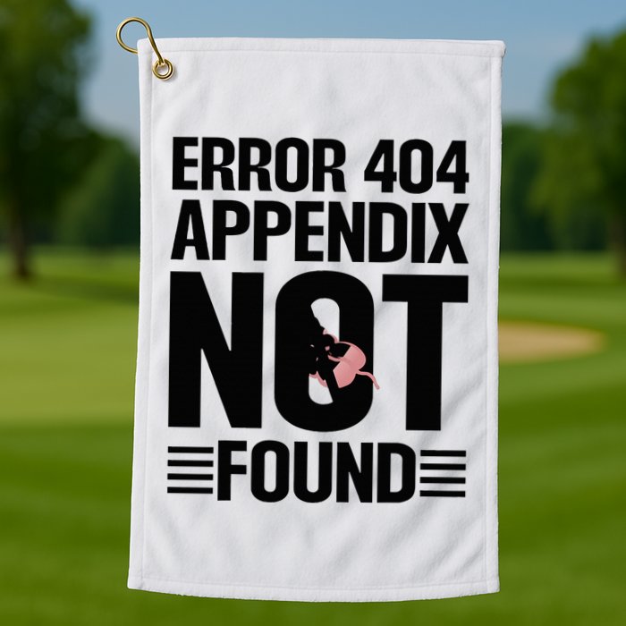 Appendicitis Scar Appendectomy Appendix Surgery Recovery Golf Towel