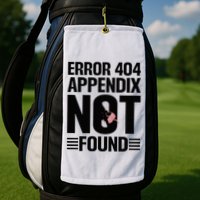 Appendicitis Scar Appendectomy Appendix Surgery Recovery Golf Towel