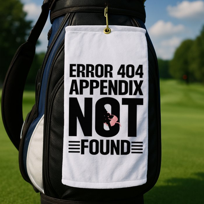 Appendicitis Scar Appendectomy Appendix Surgery Recovery Golf Towel