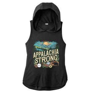 Appalachia Strong Ladies PosiCharge Tri-Blend Wicking Draft Hoodie Tank