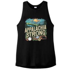 Appalachia Strong Ladies PosiCharge Tri-Blend Wicking Tank