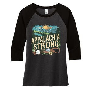 Appalachia Strong Women's Tri-Blend 3/4-Sleeve Raglan Shirt