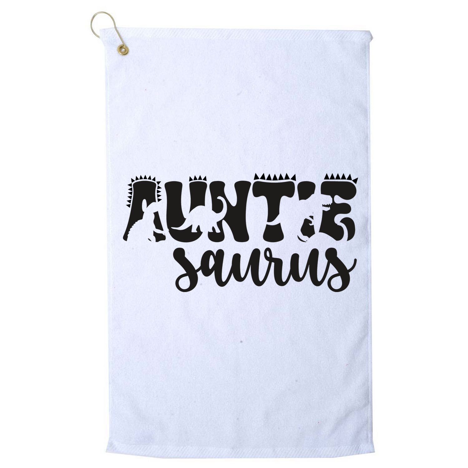 Auntie Saurus Golf Towel