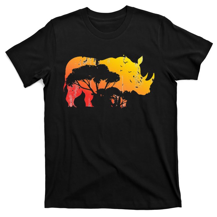 African Safari Animal Rhino T-Shirt