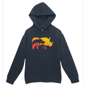 African Safari Animal Rhino Urban Pullover Hoodie