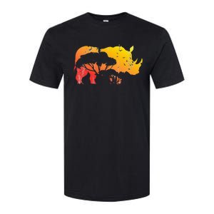 African Safari Animal Rhino Softstyle CVC T-Shirt