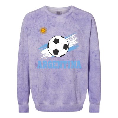 Argentine Soccer Argentinian Football Argentina Futbol Colorblast Crewneck Sweatshirt