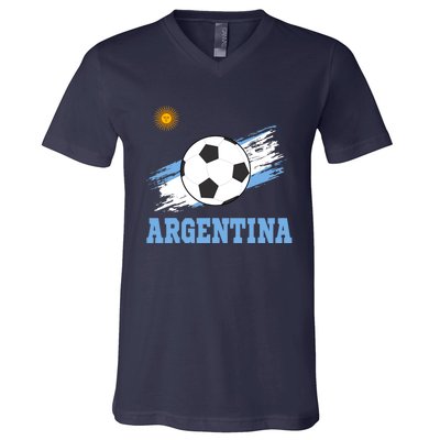 Argentine Soccer Argentinian Football Argentina Futbol V-Neck T-Shirt