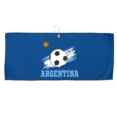 Argentine Soccer Argentinian Football Argentina Futbol Large Microfiber Waffle Golf Towel