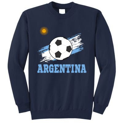 Argentine Soccer Argentinian Football Argentina Futbol Tall Sweatshirt