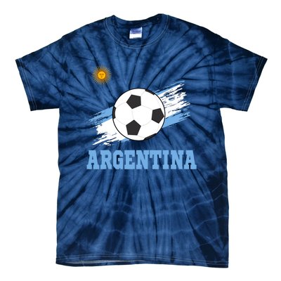 Argentine Soccer Argentinian Football Argentina Futbol Tie-Dye T-Shirt